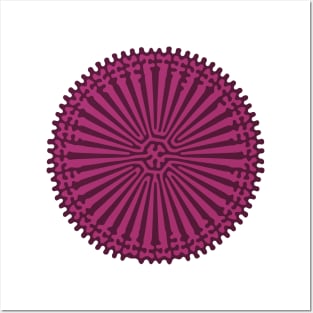 Reaction Diffusion Ornament (Purple Pink) Posters and Art